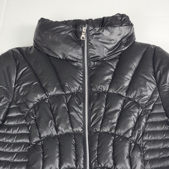 Guess Women’s Quilted Puffer Jacket Black 22LMP808 Size XL New - Picture 4 of 15
